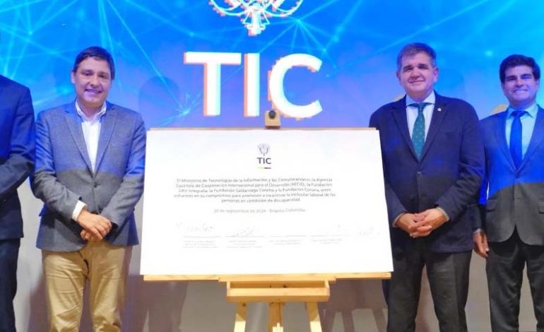 Colombia firma alianza internacional para la inclusión laboral de personas con discapacidad en el sector TIC