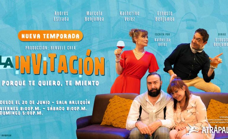 El Teatro Casa E Borrero presenta la obra La Invitación, Porque te quiero, te miento