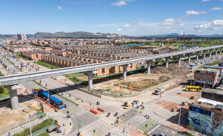 La Línea 1 del Metro de Bogotá tiene un avance del 57,57% y se acerca a los 6 kilómetros de viaducto construidos
